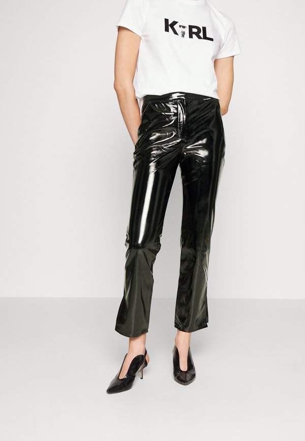 KARL LAGERFELD FAUX PATENT PANTS