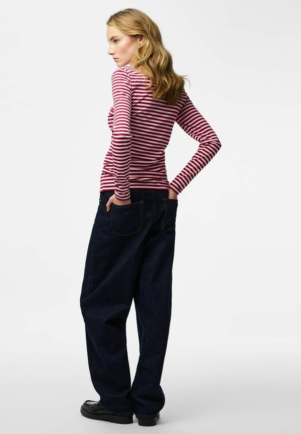 Pieces PCLAYA STRIPED LONG SLEEVED TOP