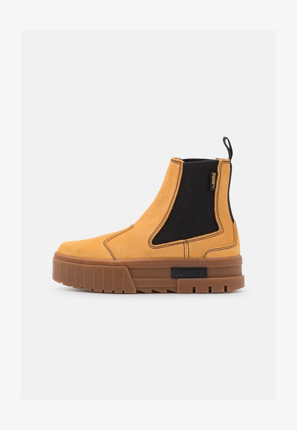 Puma MAYZE CHELSEA - Platform ankle boots - taffy