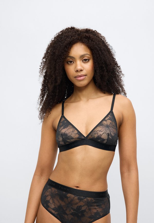 Tommy Hilfiger REPEAT LOGO FLORAL LACE TRIANGLE BRA