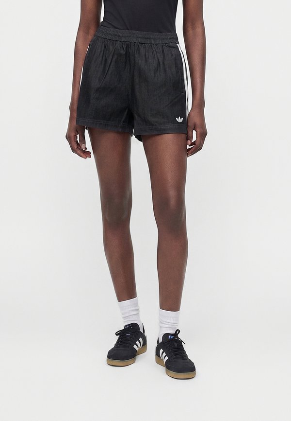 adidas Originals Denim shorts - medium black denim