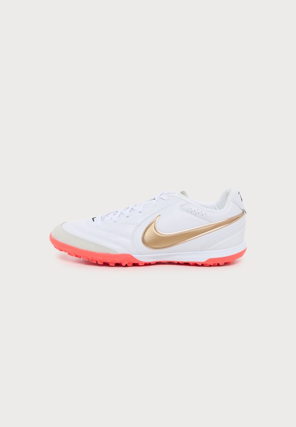Nike Performance TIEMPO LIGERA PRO UNISEX - Turf football boots - white/blur-brt crimson