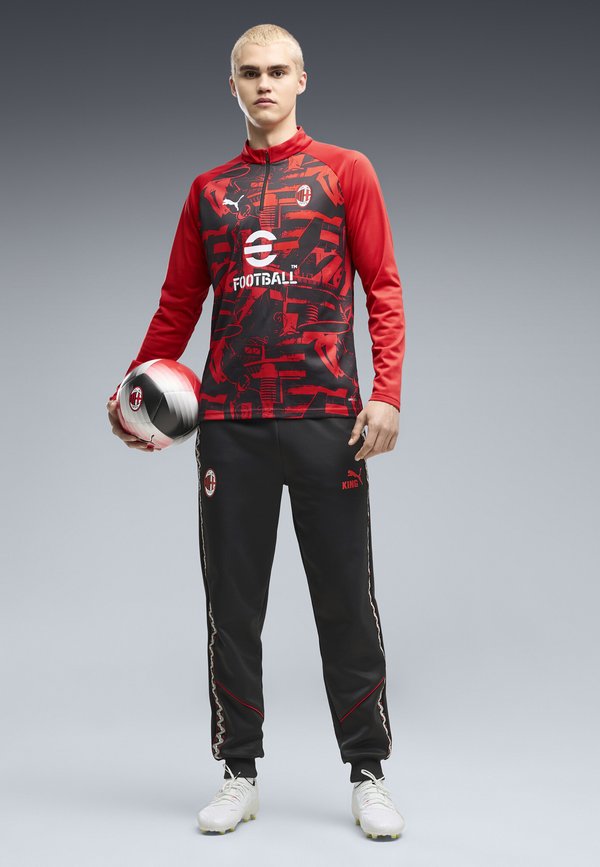 Puma AC MILAN AUFWÄRMOBERTEIL - Club wear - for all time red- black