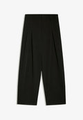 Bershka TAILORED BAGGY - Trousers - black