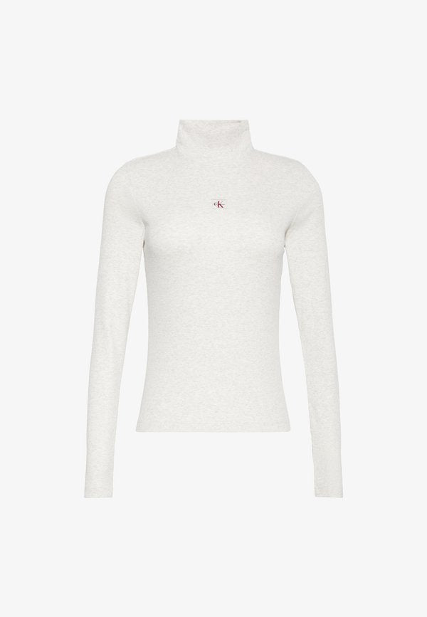 Calvin Klein Jeans Long sleeved top - light grey heather