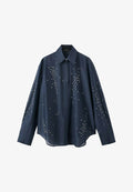 Mango Button-down blouse - royal blue