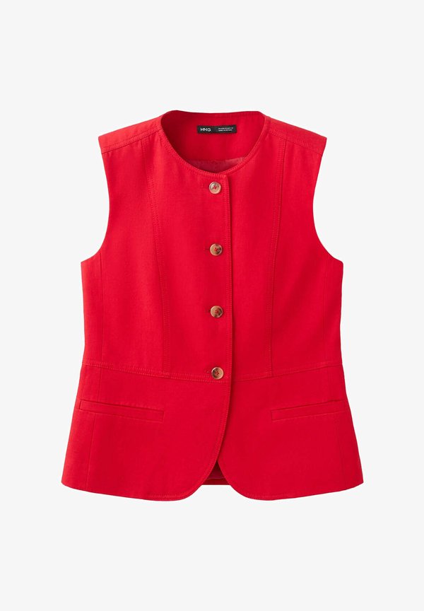 Mango ADULT - Waistcoat - red