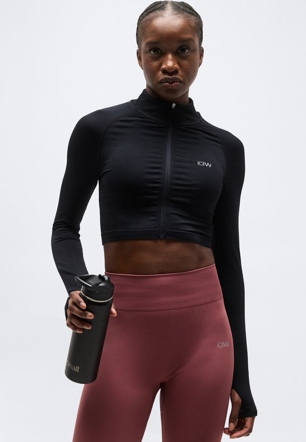 ICANIWILL DEFINE SEAMLESS CROPPED ZIP JACKET