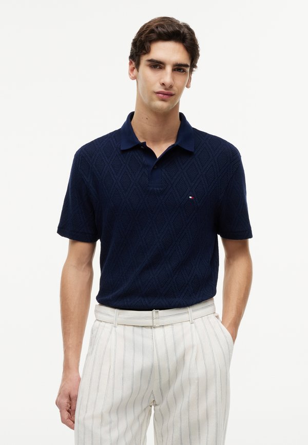 Tommy Hilfiger JACQUARD - Polo shirt - navy