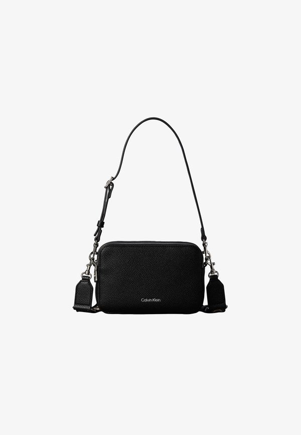 Calvin Klein WEBBING CAMERA BAG - Cross body bag - black