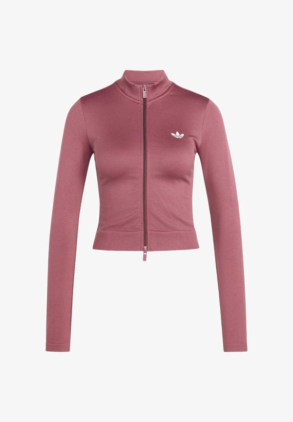 adidas Originals ADIDAS ORIGINALS ESSENTIALS SEAMLESS TRACKTOP - Cardigan - burgundy