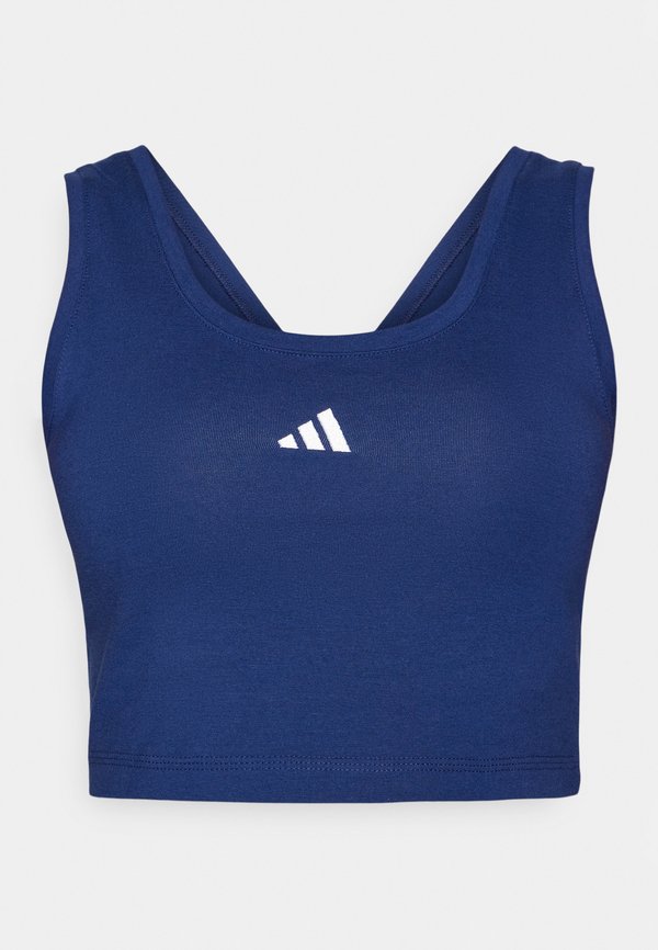 adidas Sportswear ESSENTIALS SMALL LOGO LIFESTYLE - Top - dark blue/white