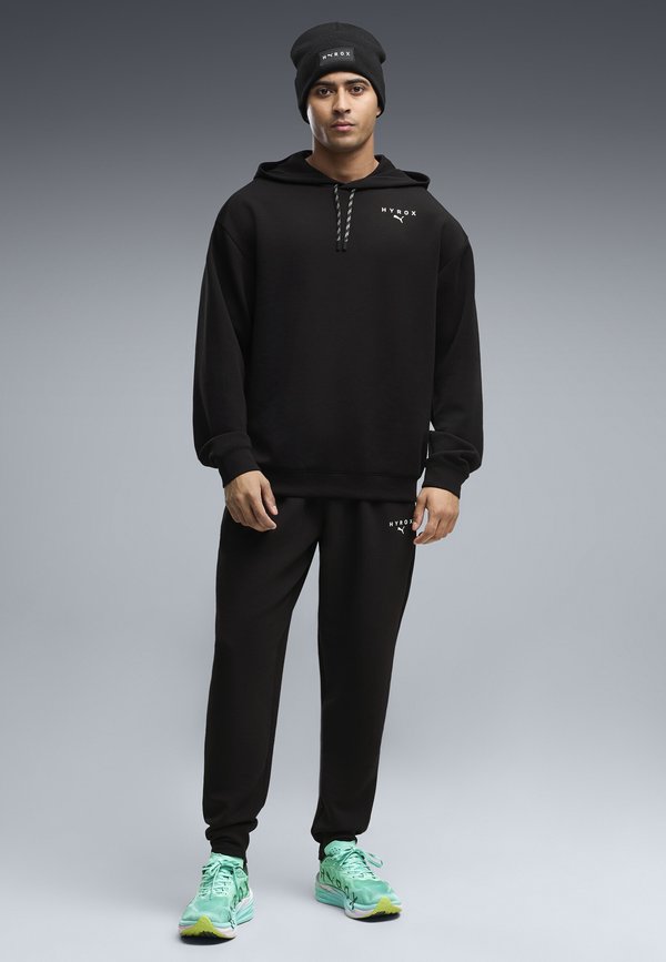 Puma M PUMA X HYROX CLOUDSPUN HOODIE - Hoodie - black
