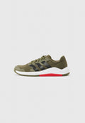 adidas Performance DROPSET BASE TRAINING SHOES - Training shoe - olive strata/core black/pure ruby