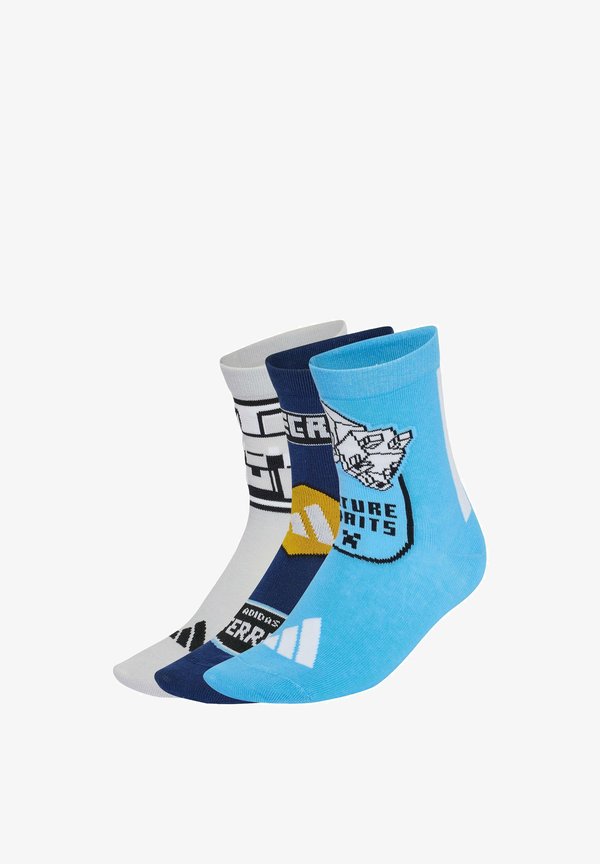 adidas Sportswear ADIDAS SPORTSWEAR ADIDAS MINECRAFT YOUTH SOCKS UNISEX - Socks - light solid grey/blue burst/dark blue