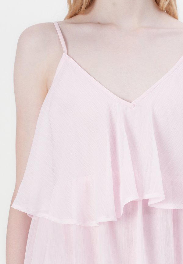 VILA VIHARLEY RUFFLE MAXI DRESS