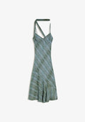 Bershka SCARF MIDI - Cocktail dress / Party dress - turquoise