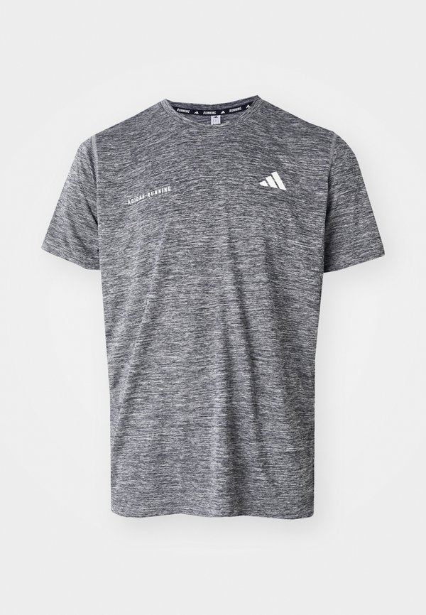 adidas Performance TEE - Sports T-shirt - black/grey three melange