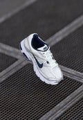 Nike Sportswear AIR MAX MOTO 2K - Trainers - white/midnight navy/metallic silver-coloured/black/flat silver-coloured