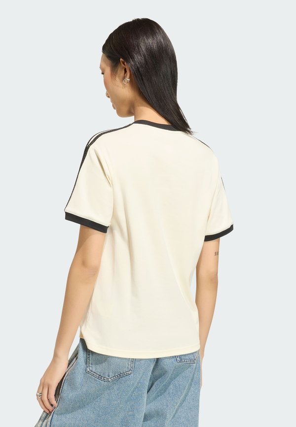adidas Originals 3-STRIPES - Print T-shirt - cream white