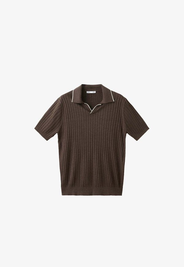 Mango ADULT - Polo shirt - dark brown