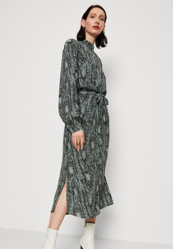 Expresso LONG DRESS WITH BALLOON SLEEVES AND BELT