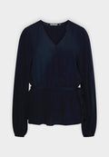 TOM TAILOR DENIM WRAP LOOK BLOUSE