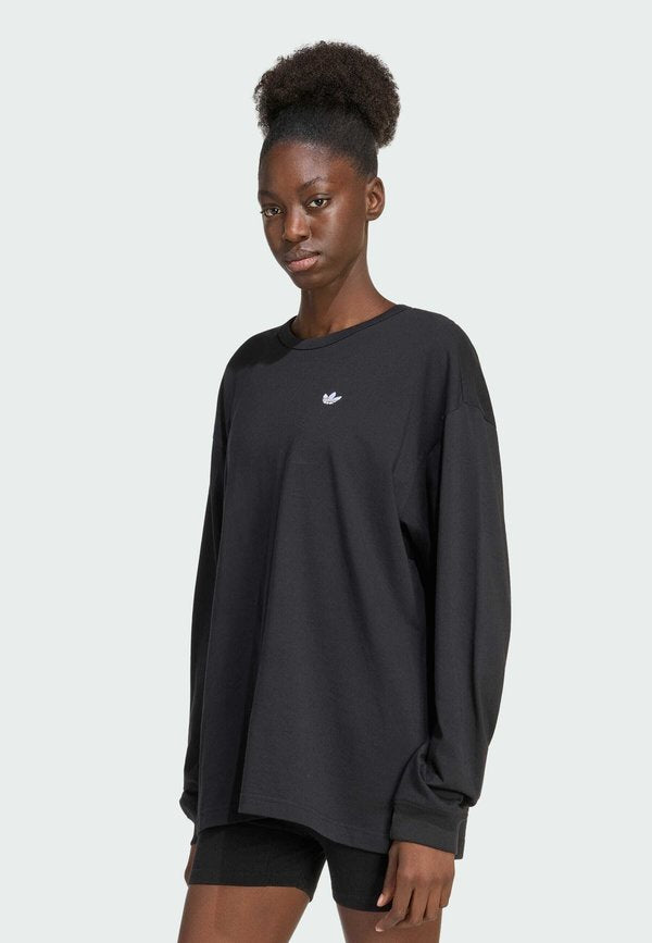 adidas Originals ADIDAS ORIGINALS ESSENTIALS OVERSIZE LONGSLEEVE T-SHIRT - Long sleeved top - black