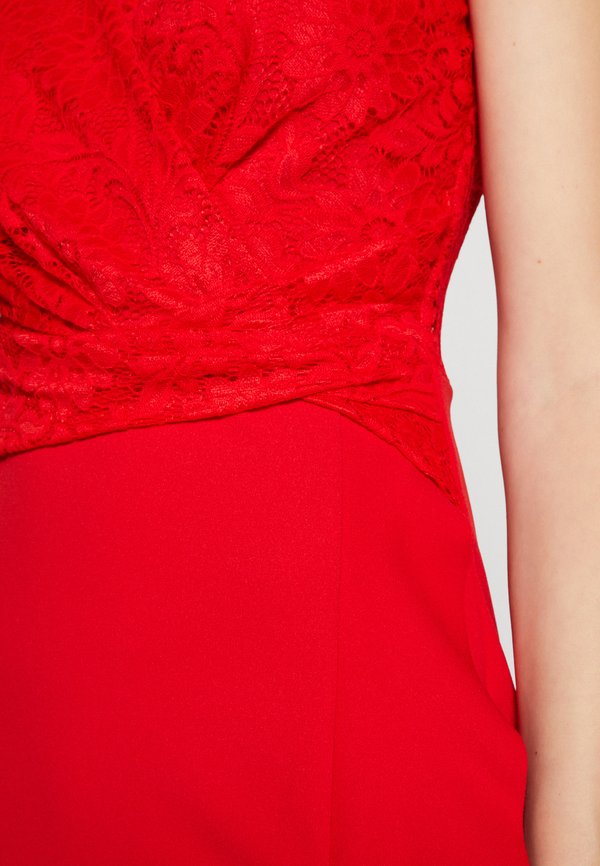 WAL G. SALLY WRAP MIDI DRESS