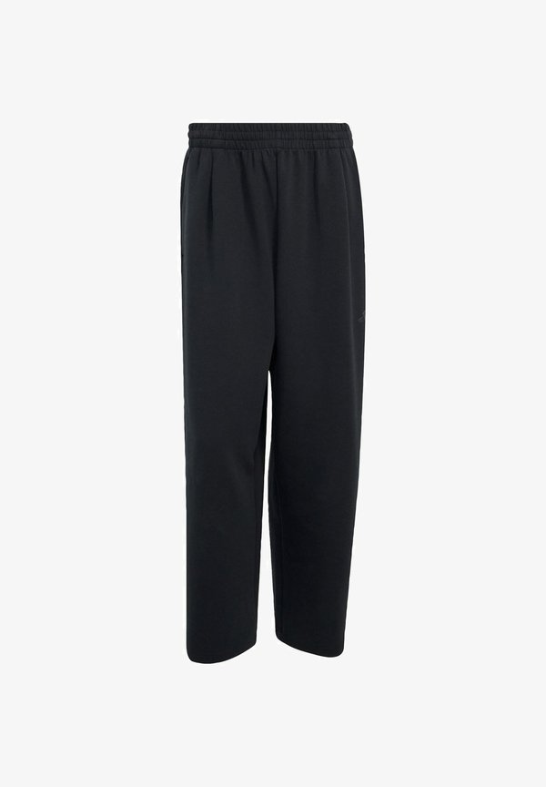 adidas Sportswear SOFT LUX STRAIGHT LEG PANTS - Tracksuit bottoms - black