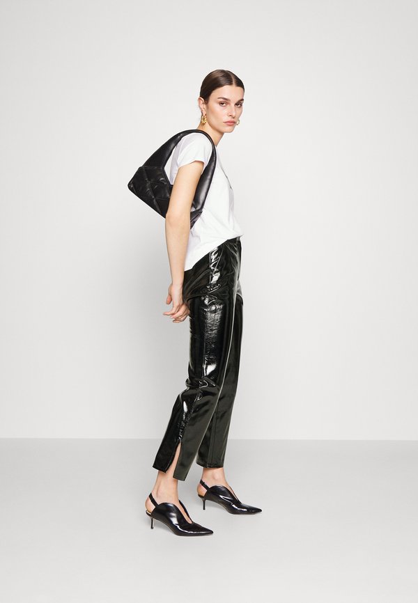 KARL LAGERFELD FAUX PATENT PANTS