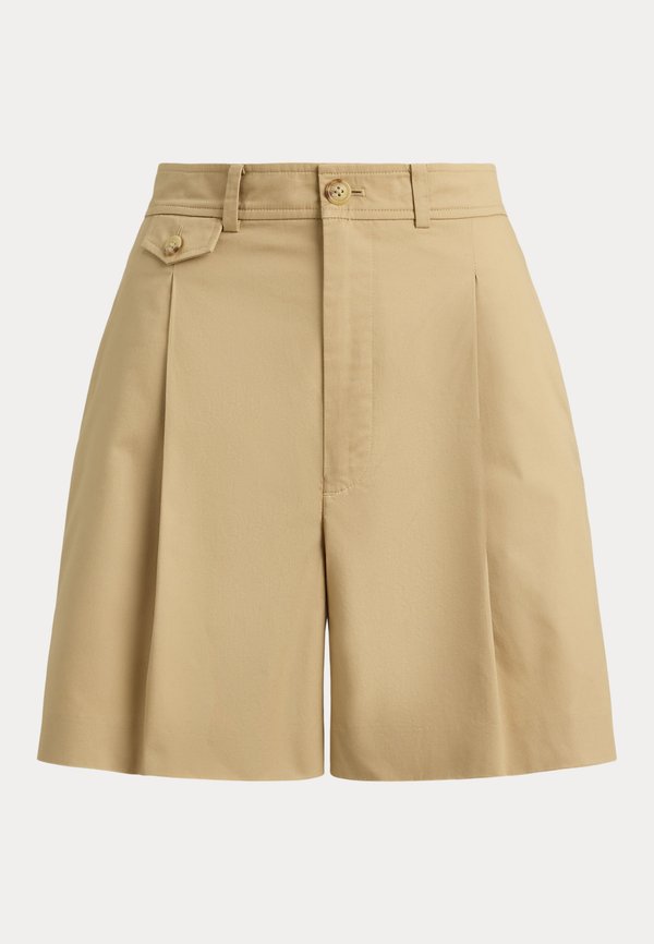 Lauren Ralph Lauren PLEATED COTTON TWILL WIDE-LEG SHORT