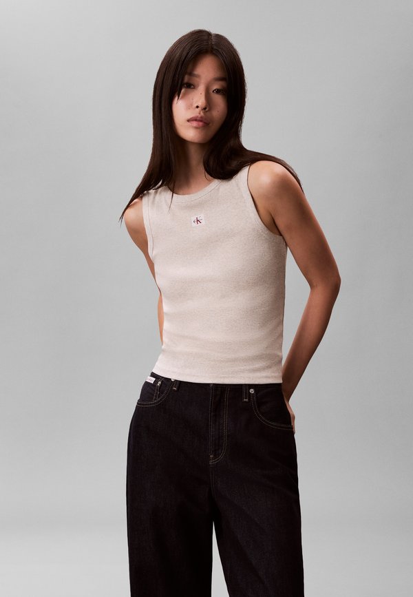 Calvin Klein Jeans TANK - Top - grey heather