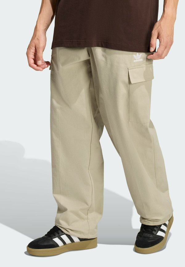 adidas Originals ESS - WV - Cargo trousers - stone khaki