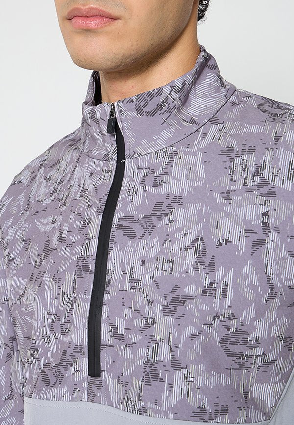 Lyle & Scott GOLF PRINTED HALF ZIP WINDJAMMER JACKET