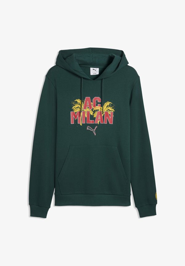 Puma AC MILAN FTBLCULTURE  - Hoodie - dark myrtle-sunny yellow