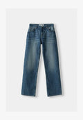 Bershka Straight leg jeans - dark blue