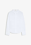 Bershka FITTED LONG SLEEVE SHIRT - Button-down blouse - white