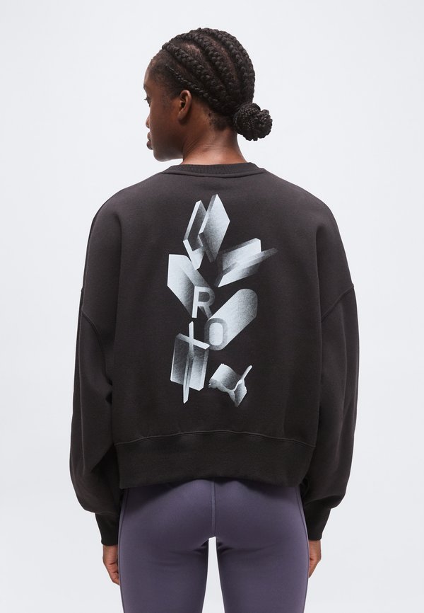 Puma PUMA X HYROX HEAVYWEIGHT CREW - Sweatshirt - black