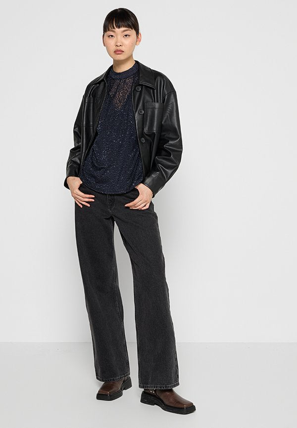 Scotch & Soda MOCK NECK WITH OPEN BACK DETAIL