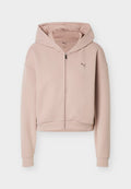 Puma HOODIE - Zip-up sweatshirt - sandstone heather