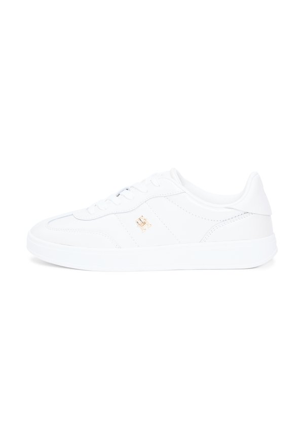 Tommy Hilfiger TH MONOGRAM METALLIC TRAINERS WITH LEATHER