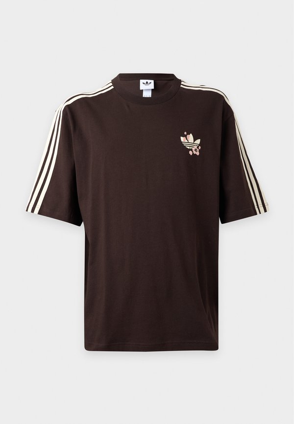 adidas Originals FLOWER TEE UNISEX - Print T-shirt - aurora coffee