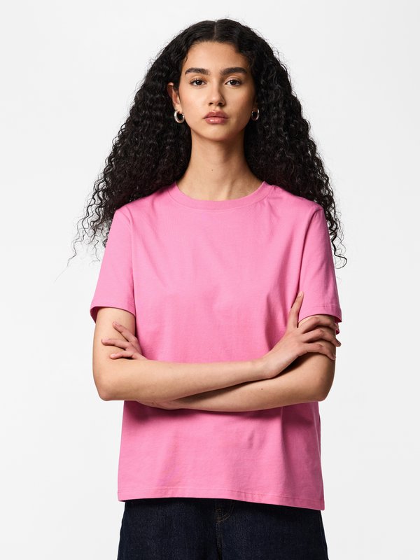 Pieces PCRIA SS SOLID TEE JRS NOOS BC