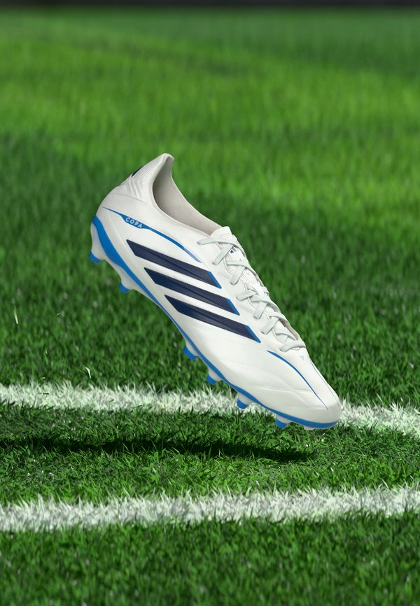adidas Performance COPA PURE IV LEAGUE FG UNISEX - Firm-ground football boots - metallic/dark blue/lucid ray blue