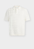 TOM TAILOR OPEN STRUCTURE KNIT POLO