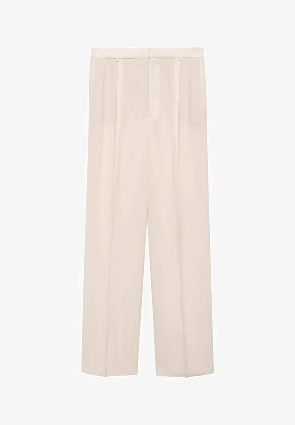 Mango STRAIGHT  - Trousers - light yellow