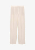 Mango STRAIGHT  - Trousers - light yellow