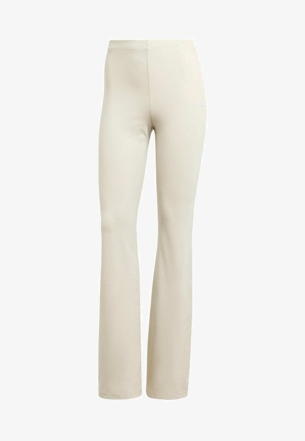 adidas Sportswear ESSENTIALS SMALL LOGO FLARED - Leggings - alumina   white