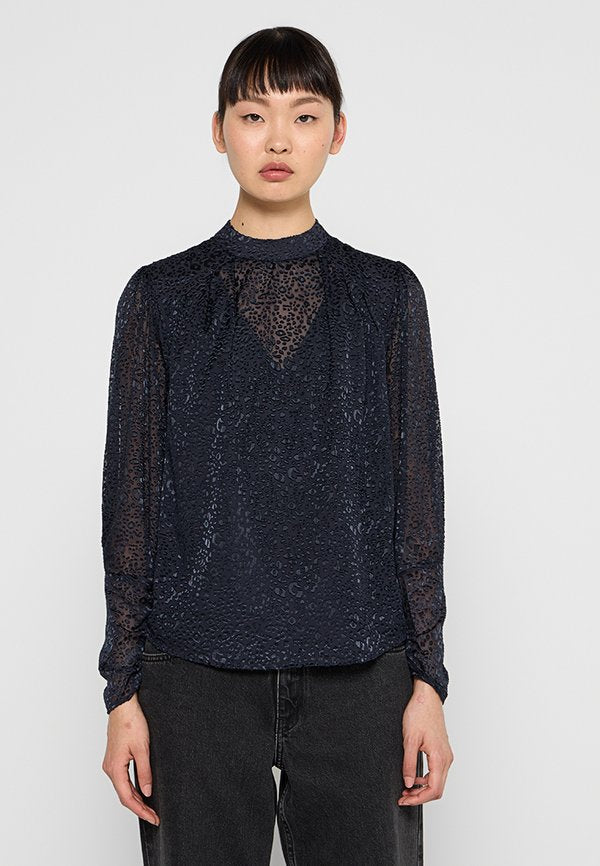 Scotch & Soda MOCK NECK WITH OPEN BACK DETAIL